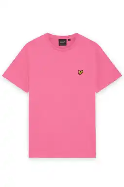 Wehkamp Lyle & Scott regular T-shirt roze aanbieding