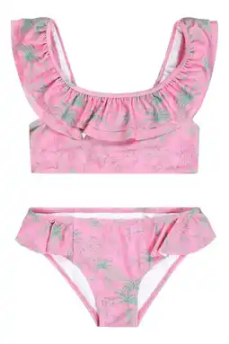 Wehkamp Tumble 'n Dry bikini met ruches roze aanbieding