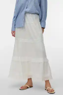 Wehkamp VERO MODA midi rok wit aanbieding