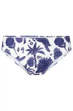 Wehkamp LingaDore bikinibroekje wit/blauw aanbieding