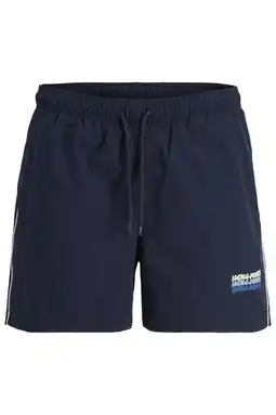 Wehkamp JACK & JONES PANTS STUDIO zwemshort met logo donkerblauw aanbieding