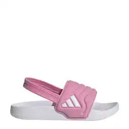 Wehkamp adidas Sportswear Adilette Estrap 2.0 badslippers met hielbandje roze/wit aanbieding