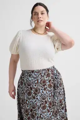 Wehkamp GREAT LOOKS top met textuur off-white aanbieding