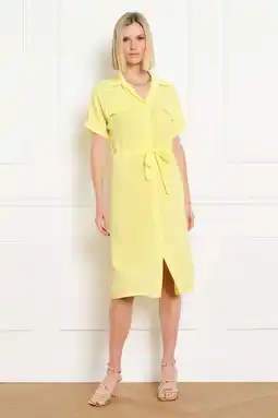 Wehkamp LOLALIZA blousejurk geel aanbieding