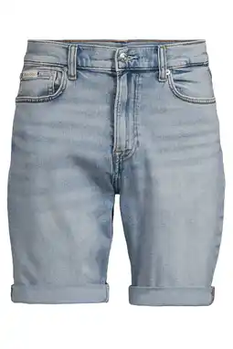 Wehkamp CALVIN KLEIN JEANS denim slim short lichtblauw aanbieding