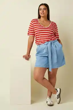 Wehkamp King Louie regularwaist short light blue denim aanbieding