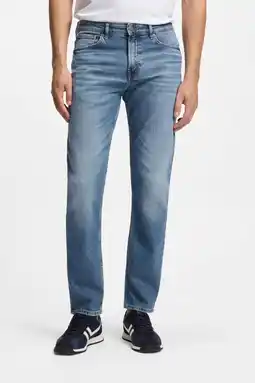 Wehkamp BOSS RE.MAINE BO regular fit jeans Bright Blue aanbieding