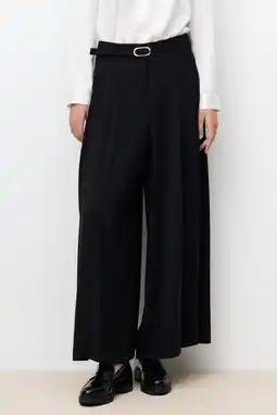 Wehkamp Caroll wide leg highwaist palazzo broek zwart aanbieding