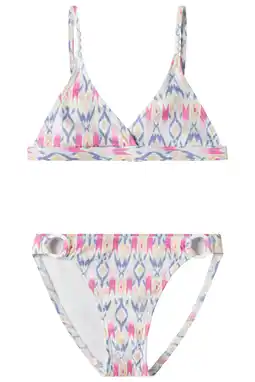 Wehkamp NAME IT KIDS triangel bikini paars/roze/wit aanbieding