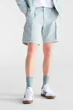 Wehkamp Anerkjendt regular gestreepte casual short blauw aanbieding