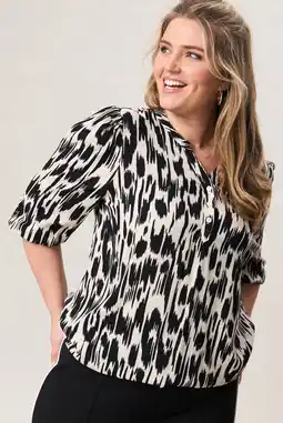 Wehkamp Miss Etam Plus top zwart aanbieding