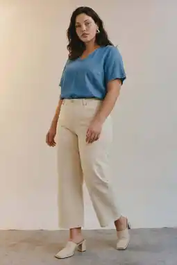 Wehkamp VERO MODA CURVE top medium blue denim aanbieding