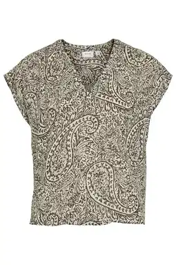 Wehkamp VILA top met paisley print ecru aanbieding