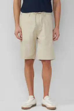 Wehkamp s.Oliver straight bermuda short met linnen beige aanbieding
