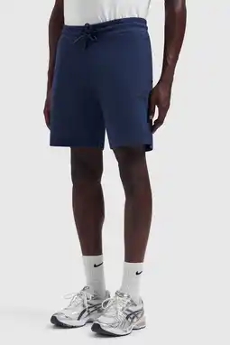 Wehkamp Ballin regular fit sweatshort met elastische boord en logo - donkerblauw aanbieding