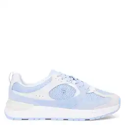 Wehkamp Tommy Hilfiger leren sneakers lichtblauw aanbieding