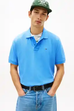 Wehkamp Tommy Jeans regular polo blauw aanbieding