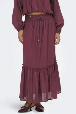 Wehkamp JDY maxi rok donkerrood aanbieding