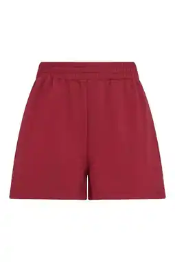 Wehkamp MSCH Copenhagen regular fit sweatshort - donkerrood aanbieding