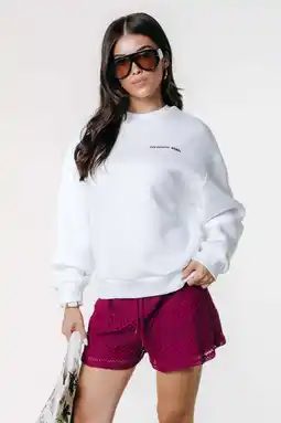 Wehkamp Colourful Rebel katoenen trui - wit aanbieding