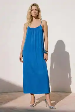 Wehkamp VERO MODA zomerjurk blauw aanbieding
