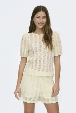 Wehkamp ONLY gestreepte top crème aanbieding