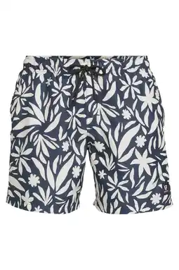 Wehkamp Brunotti zwemshort Cester donkerblauw/wit aanbieding