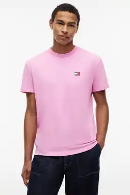 Wehkamp Tommy Jeans regular T-shirt roze aanbieding