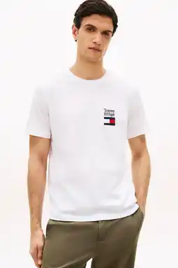 Wehkamp Tommy Hilfiger regular T-shirt wit aanbieding