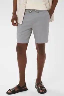 Wehkamp Matinique MAbarton regularwaist casual short met linnen grijs aanbieding