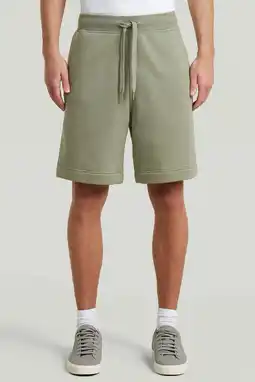 Wehkamp G-STAR relaxed sweatshort groen aanbieding