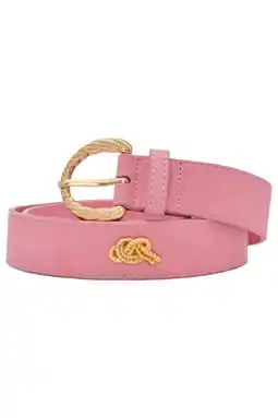 Wehkamp Fabienne Chapot suède riem Studded Marina roze aanbieding