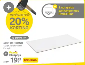 Praxis MDF gegrond aanbieding