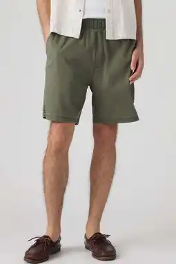 Wehkamp Levi's linnen regular fit casual short - donkergroen aanbieding