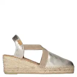 Wehkamp Toni Pons Tossa leren espadrilles zilver aanbieding