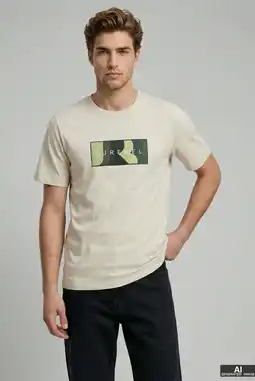 Wehkamp JJ REBEL regular T-shirt ecru aanbieding