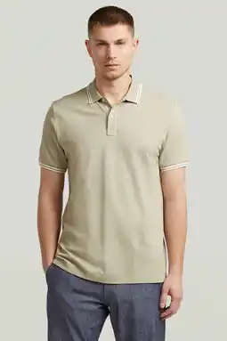 Wehkamp G-STAR slim polo beige aanbieding