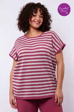 Wehkamp Exxcellent gestreepte top rood aanbieding