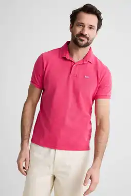 Wehkamp Superdry regular polo roze aanbieding