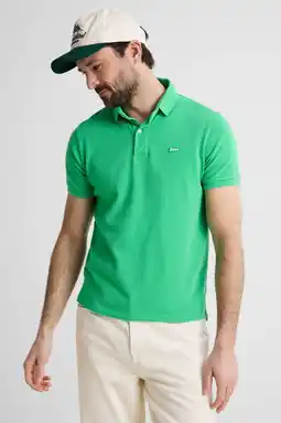 Wehkamp Superdry regular polo groen aanbieding