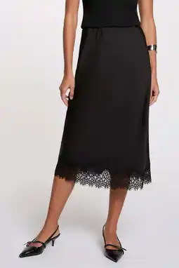 Wehkamp Morgan midi rok zwart aanbieding