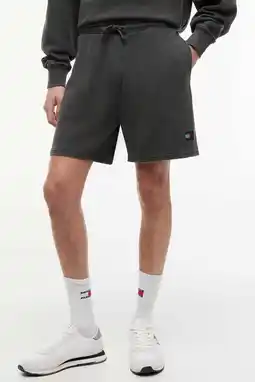 Wehkamp Tommy Jeans relaxed sweatshort antraciet aanbieding