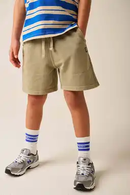 Wehkamp Tumble 'n Dry regularwaist sweatshort taupe aanbieding