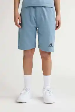 Wehkamp Petrol Industries regular sweatshort lichtblauw aanbieding
