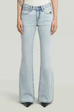 Wehkamp G-STAR flared jeans lichtblauw aanbieding