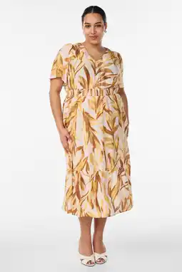 Wehkamp Zizzi blousejurk geel aanbieding
