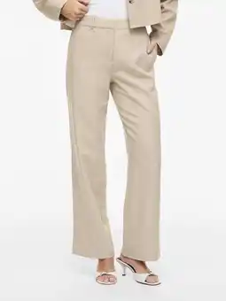 Wehkamp VILA regularwaist pantalon beige aanbieding