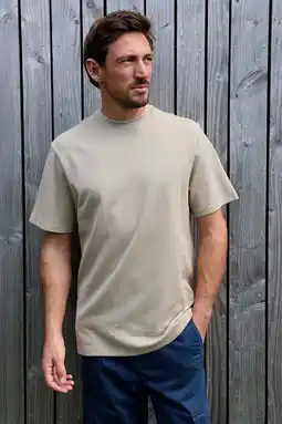 Wehkamp Kultivate relaxed T-shirt beige aanbieding