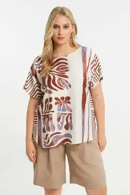 Wehkamp Mat Fashion top ecru aanbieding
