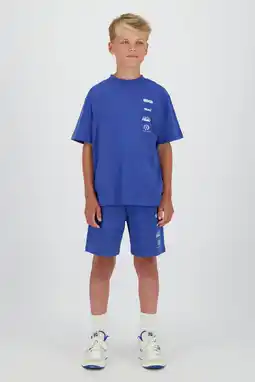Wehkamp Raizzed relaxed regularwaist sweatshort blauw aanbieding